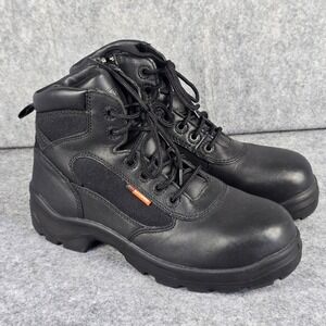 Worx Red Wing 5611 Mens 9WW Black Waterproof Side Zip Composite Toe Work Boots